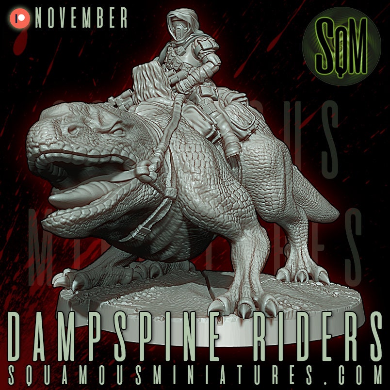 Dampsine Rider (1) (Sculpted by Squamous Miniatures)