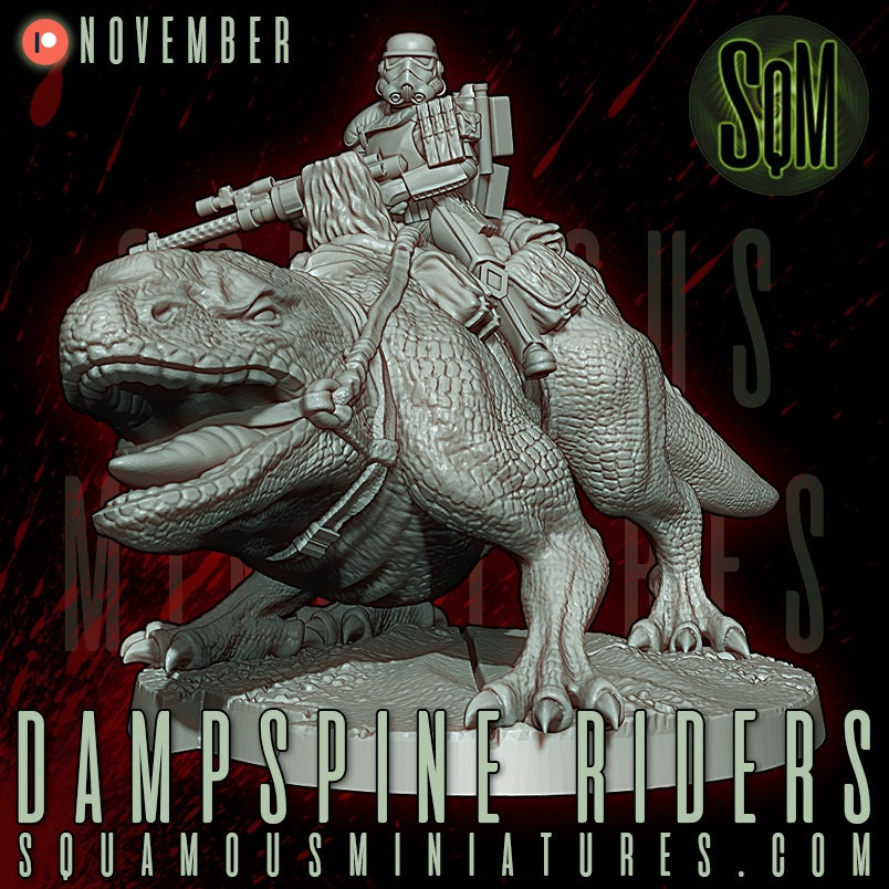 Dampsine Rider (1) (Sculpted by Squamous Miniatures)