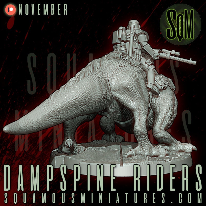 Dampsine Rider (1) (Sculpted by Squamous Miniatures)