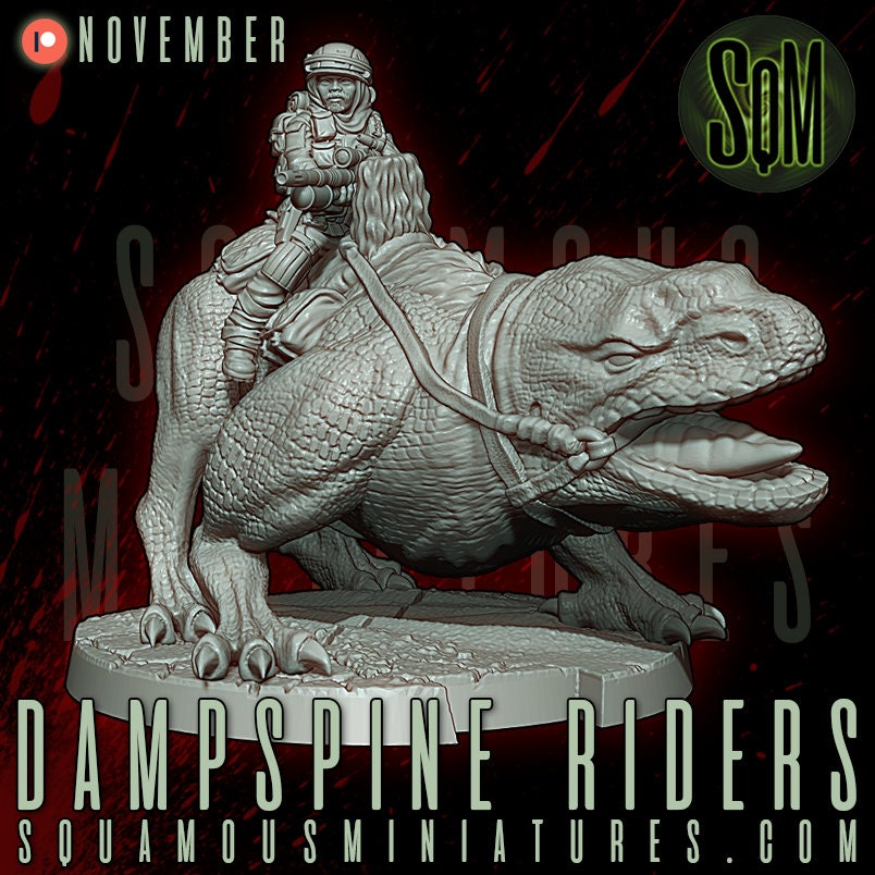 Dampsine Rider (1) (Sculpted by Squamous Miniatures)