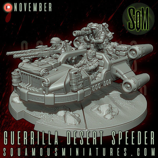 Guerrilla Desert Speeder (Sculpted by Squamous Miniatures)