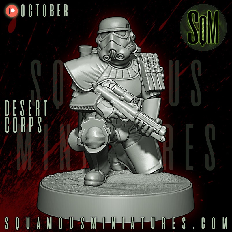 Desert Corps - Set of 9 (Sculpted by Squamous Miniatures)