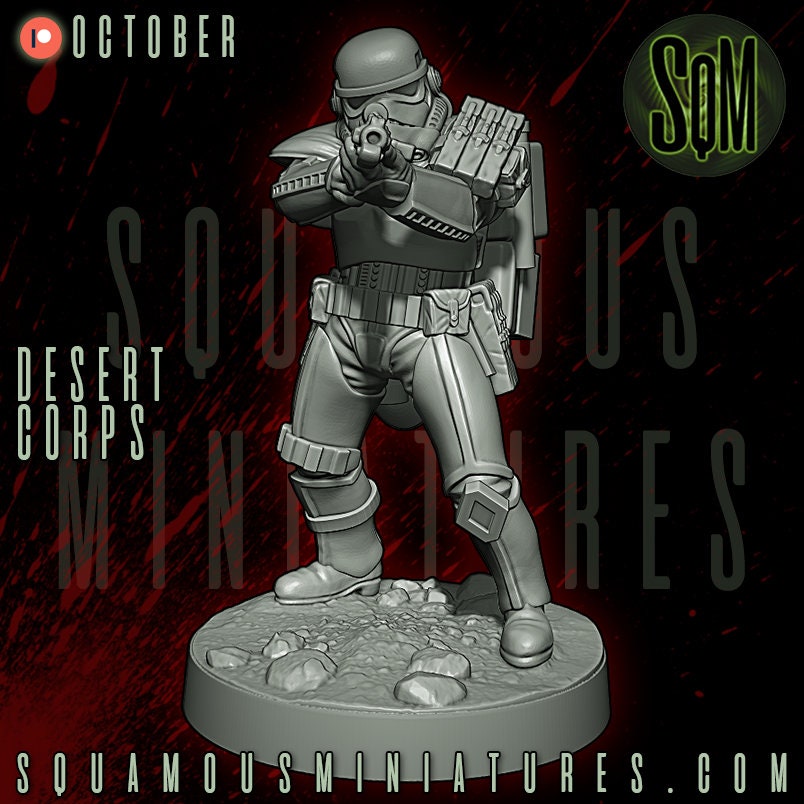 Desert Corps - Set of 9 (Sculpted by Squamous Miniatures)