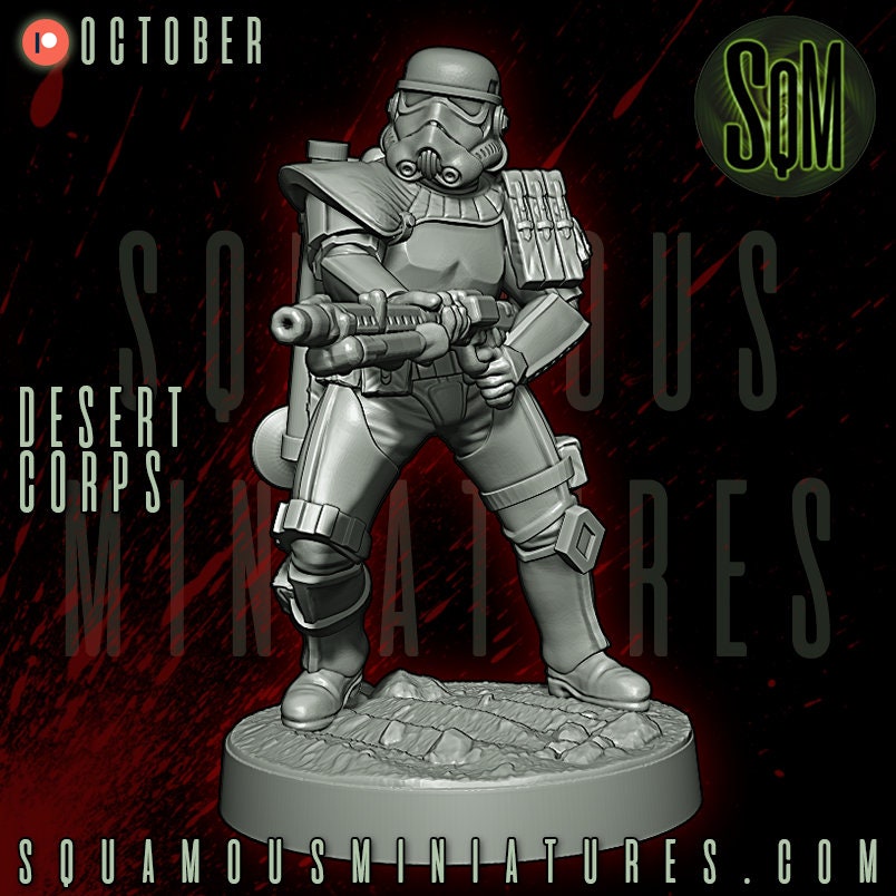 Desert Corps - Set of 9 (Sculpted by Squamous Miniatures)