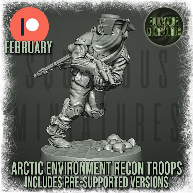 Arctic Environment Recon Troopers - Set of 8 (Sculpted by Squamous Miniatures)