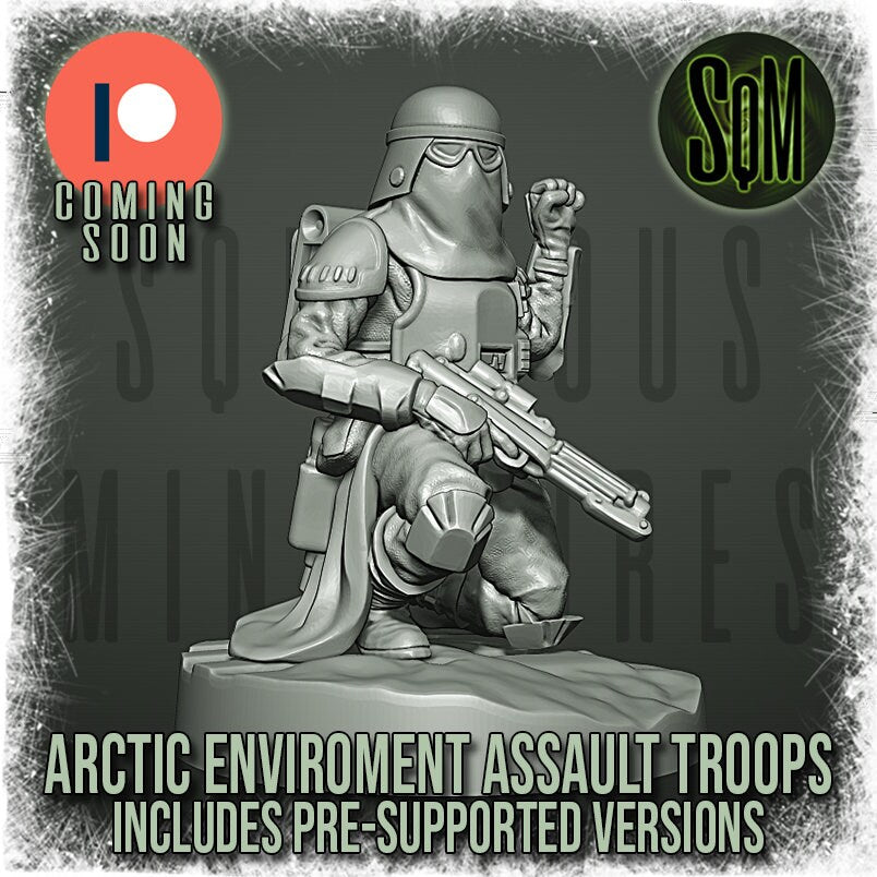 Arctic Environment Assault Troops - Set of 6 (Sculpted by Squamous Miniatures)