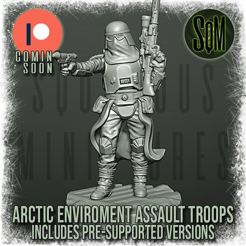 Arctic Environment Assault Troops - Special Weapons - Set of 7 (Sculpted by Squamous Miniatures)