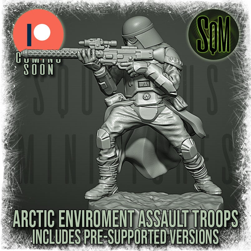 Arctic Environment Assault Troops - Special Weapons - Set of 7 (Sculpted by Squamous Miniatures)