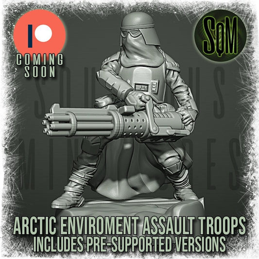 Arctic Environment Assault Troops - Special Weapons - Set of 7 (Sculpted by Squamous Miniatures)