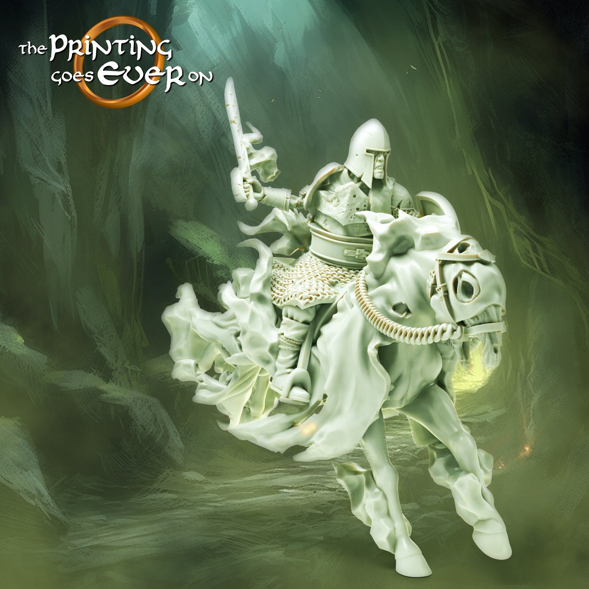 Ghost Knight C - Hall of the Ghost King (sculpted by Print Goes Ever On)