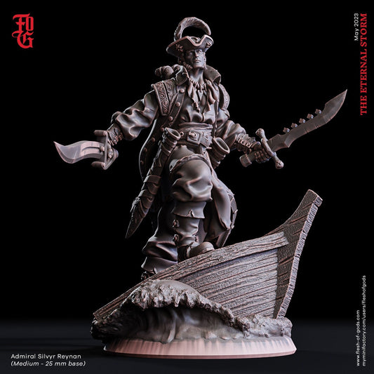 Admiral Silvyr Reynan - The Eternal Storm (sculpted by Flesh of Gods miniatures)