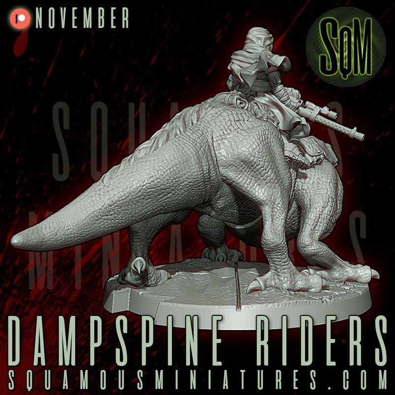 Dampsine Rider (1) (Sculpted by Squamous Miniatures)