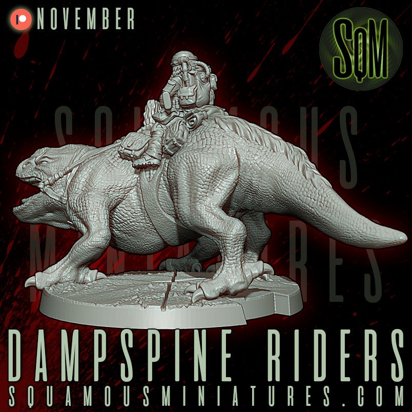 Dampsine Rider (1) (Sculpted by Squamous Miniatures)