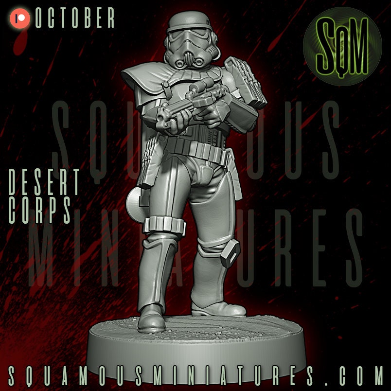 Desert Corps - Set of 9 (Sculpted by Squamous Miniatures)