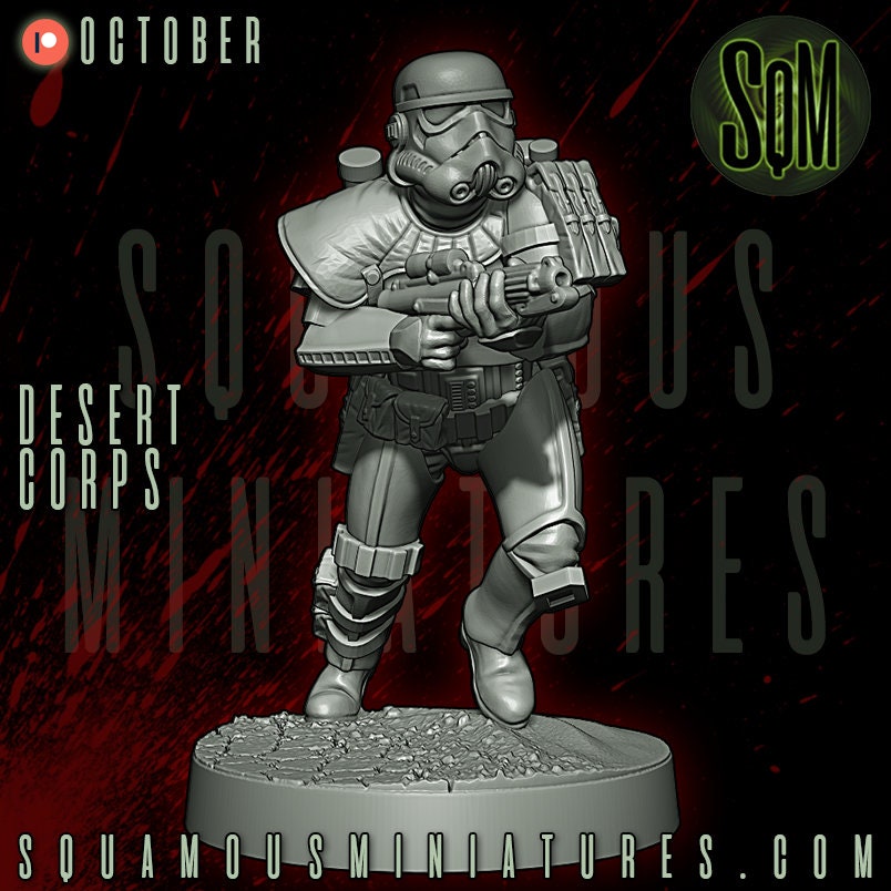 Desert Corps - Set of 9 (Sculpted by Squamous Miniatures)