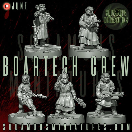 Boartech Crew - set of 5 (Sculpted by Squamous Miniatures)