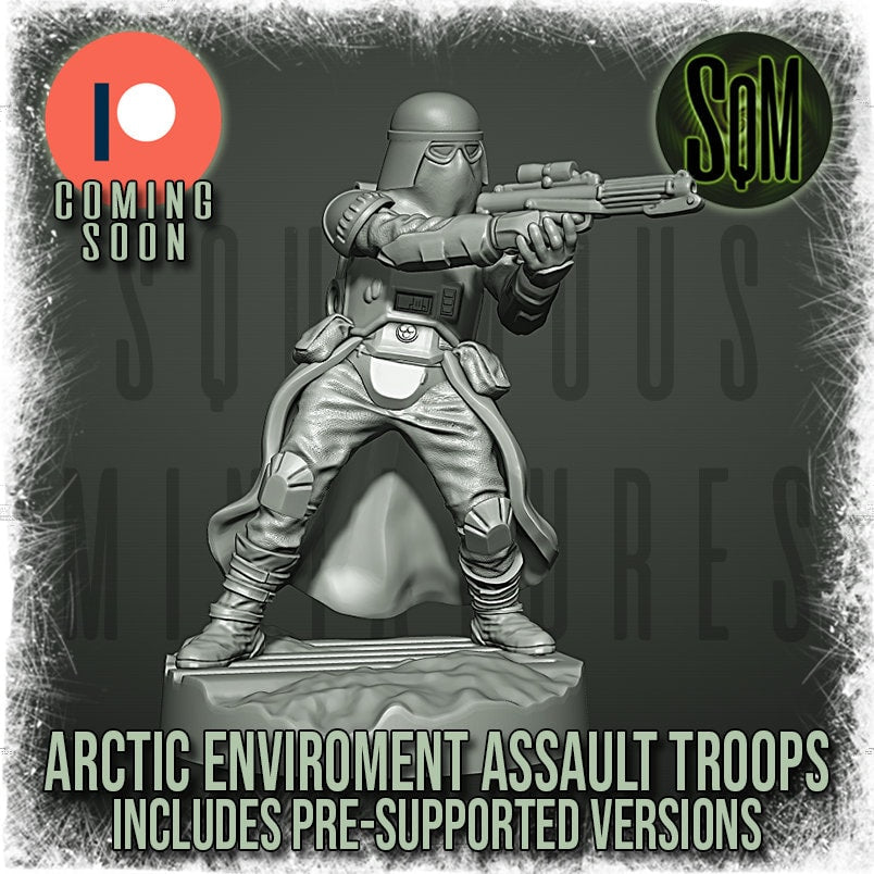 Arctic Environment Assault Troops - Set of 6 (Sculpted by Squamous Miniatures)