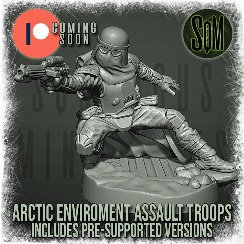 Arctic Environment Assault Troops - Set of 6 (Sculpted by Squamous Miniatures)