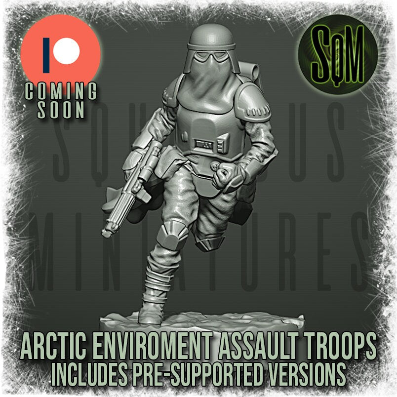 Arctic Environment Assault Troops - Set of 6 (Sculpted by Squamous Miniatures)