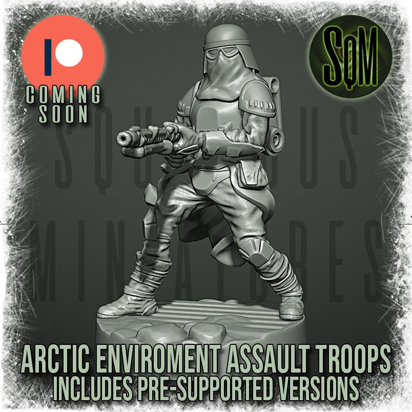 Arctic Environment Assault Troops - Special Weapons - Set of 7 (Sculpted by Squamous Miniatures)