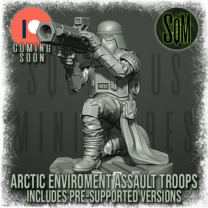 Arctic Environment Assault Troops - Special Weapons - Set of 7 (Sculpted by Squamous Miniatures)