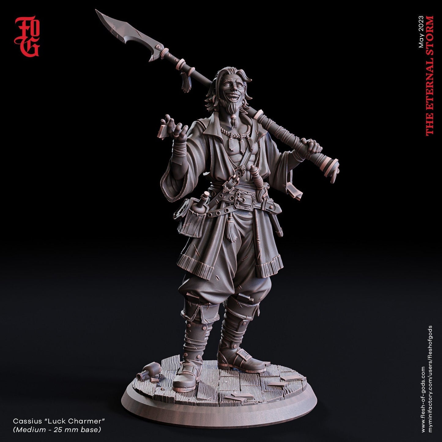 Cassius, Luck Charmer - The Eternal Storm (sculpted by Flesh of Gods miniatures)