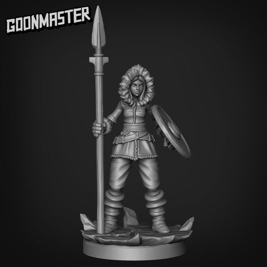 Frozen Tribe Spearman 02 - Frozen Wasteland (Sculpted by Goon Master Games)