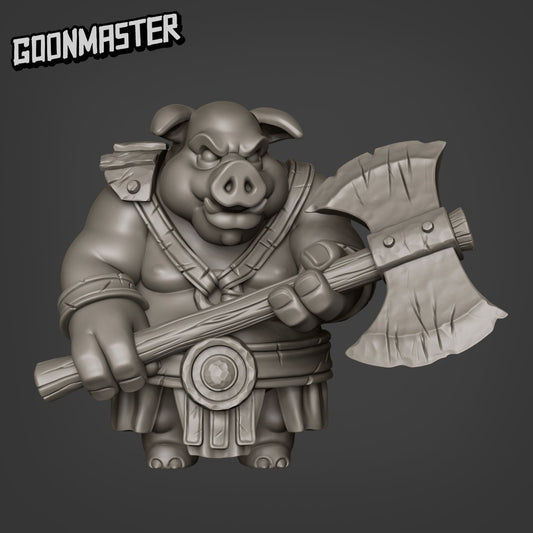 Axe Pig - Hogs of War (Sculpted by Goon Master Games)
