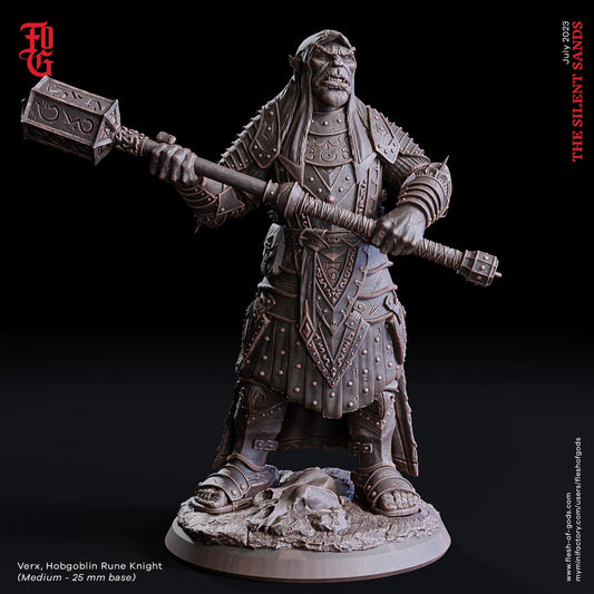 Verx, Hobgoblin Rune Knight - The Silent Sands (sculpted by Flesh of Gods miniatures)