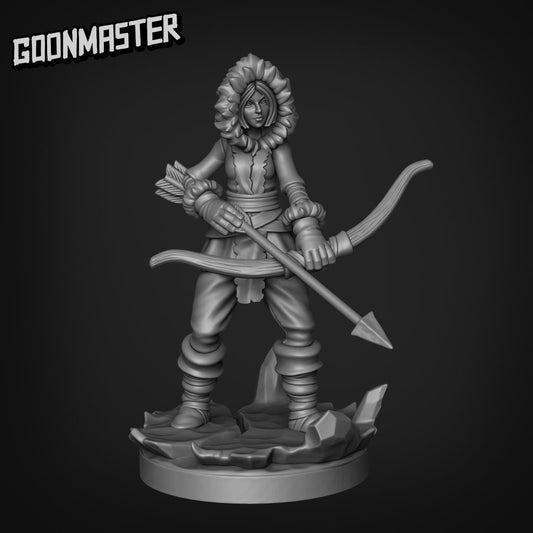 Frozen Tribe Archer 02 - Frozen Wasteland (Sculpted by Goon Master Games)