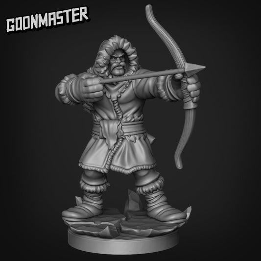 Frozen Tribe Archer 01 - Frozen Wasteland (Sculpted by Goon Master Games)