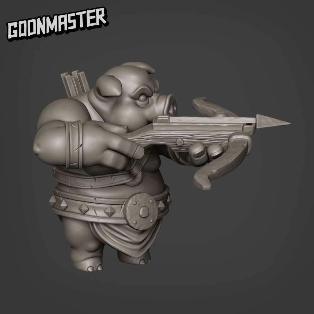 Crossbow Pig - Hogs of War (Sculpted by Goon Master Games)