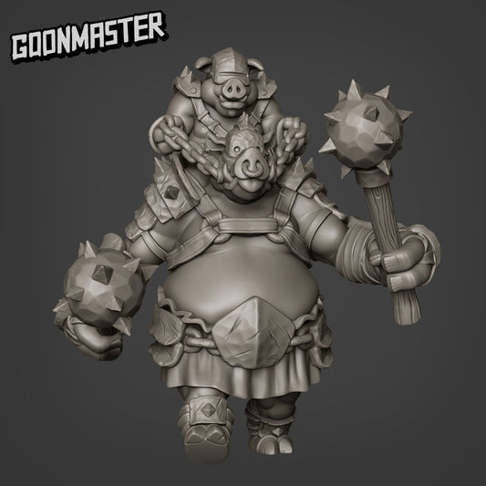 Boss Pig Ogre - Hogs of War (Sculpted by Goon Master Games)