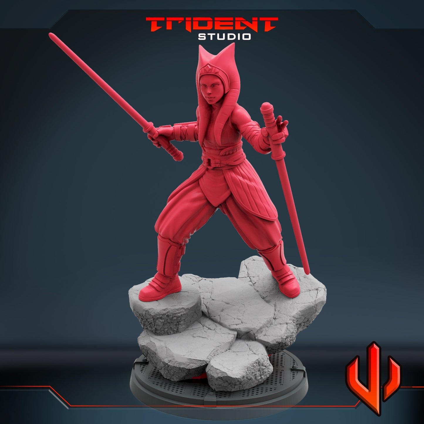 Ashoka A (Fan art sculpted by Trident Studio) (Crisis Protocol Proxy/Alternative)