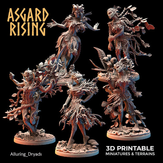 Alluring Dryads - set of 5 (sculpted by Asgard Rising)