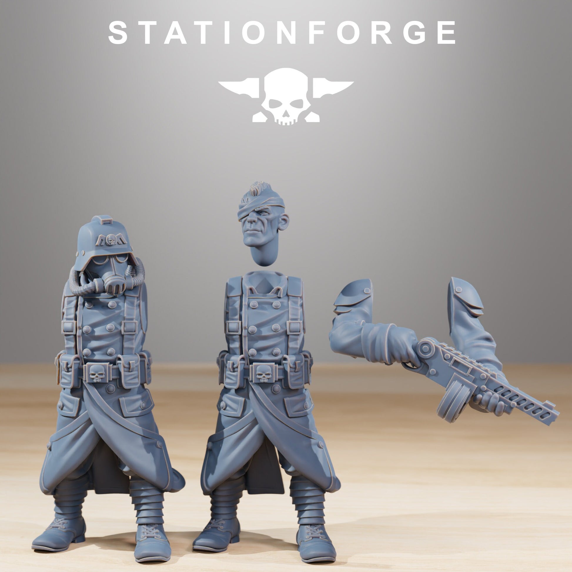 Grim Guard Combatants - set of 10 (sculpted by Stationforge)