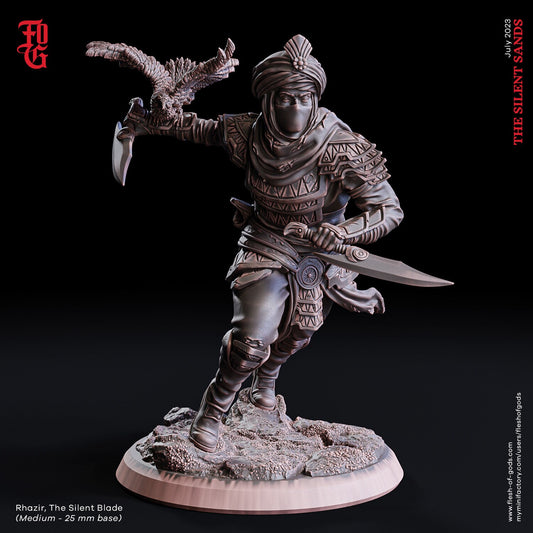 Rhazir, Silent Blade - The Silent Sands (sculpted by Flesh of Gods miniatures)