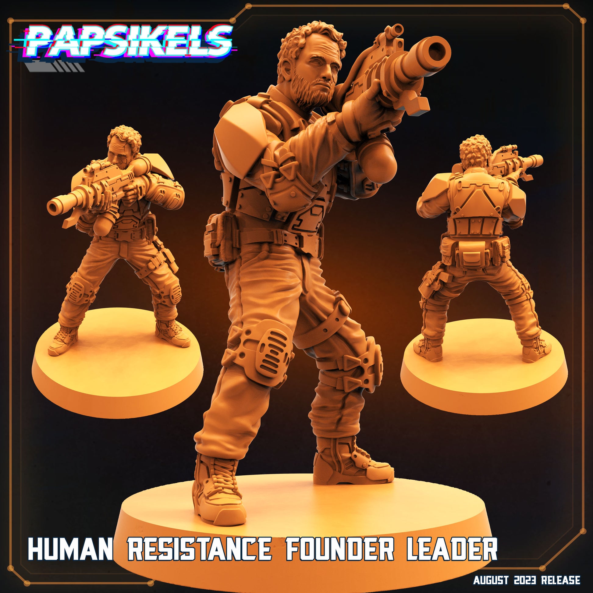 Human Resistance Founder Leader (sculpted by Papsikels)