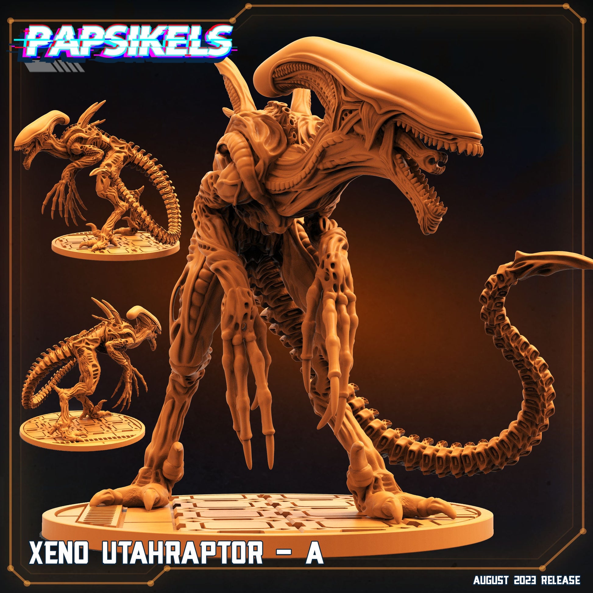 Xeno Utahraptor A (sculpted by Papsikels)