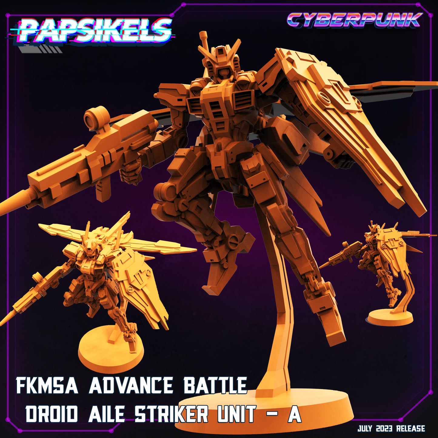 FKMSA Advance Battle Droid Aile Striker Unit A (sculpted by Papsikels)