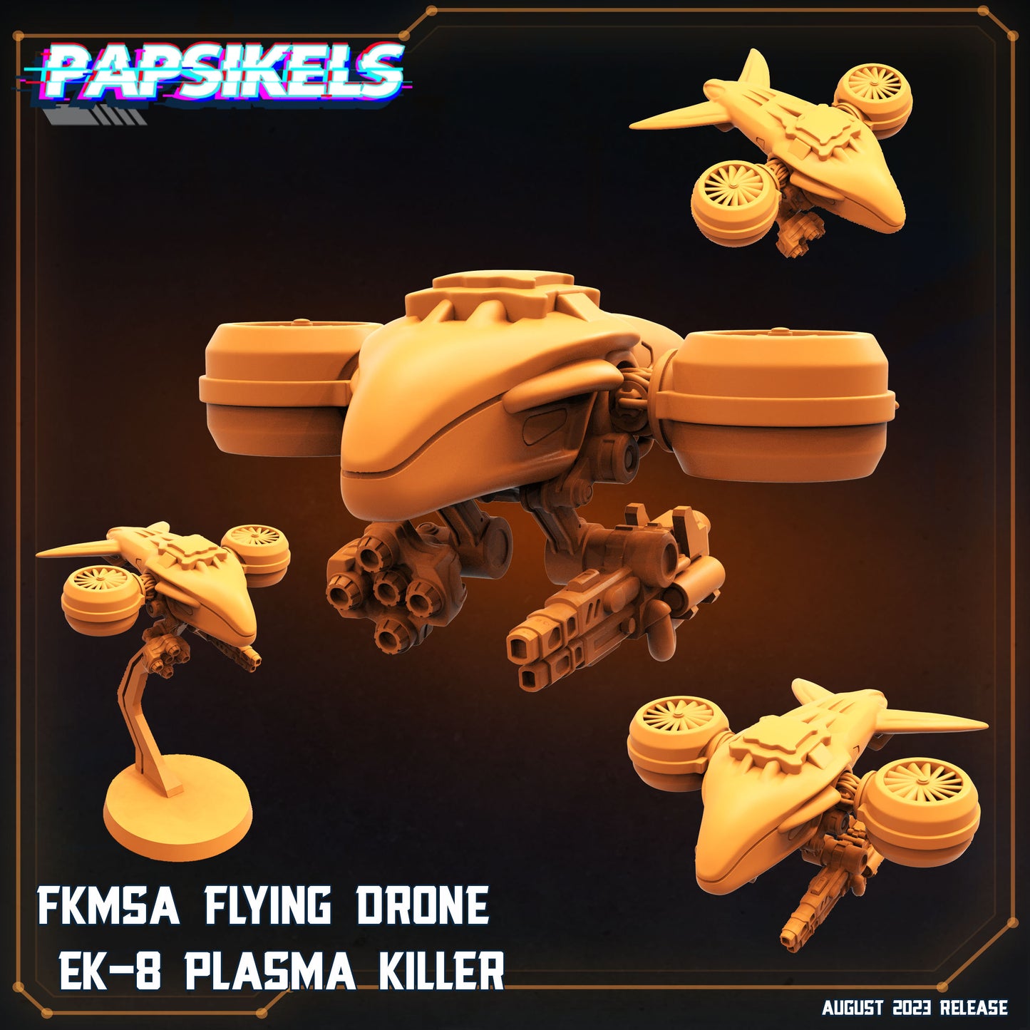 FKMSA Flying Drone Plasma Killer (sculpted by Papsikels)