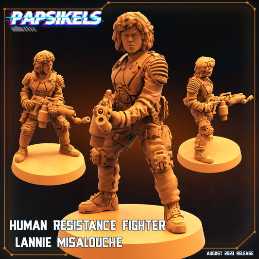 Human Resistance Fighter Lannie Misalouche (sculpted by Papsikels)