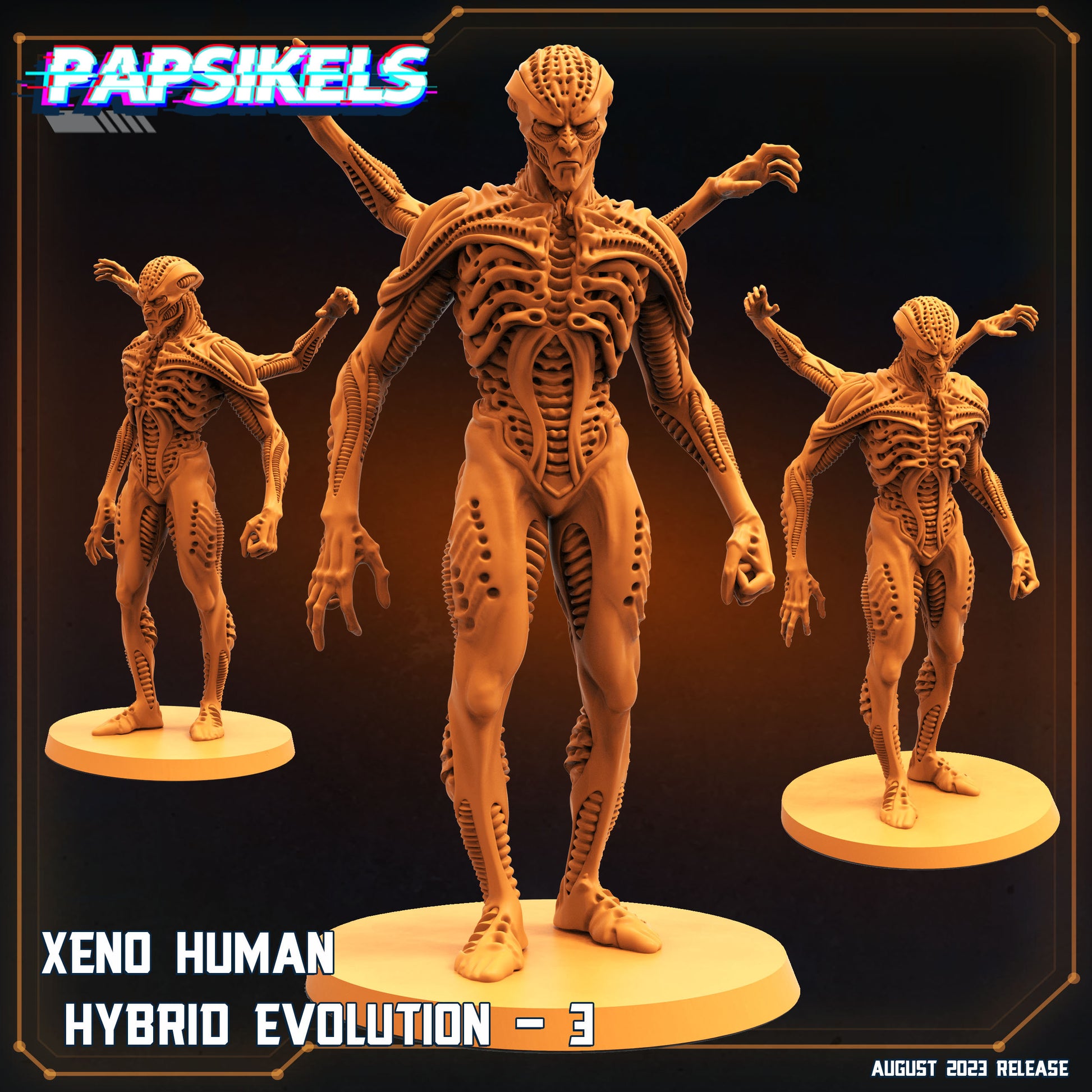 Xeno Human Hybrid Evolution 3 (sculpted by Papsikels)