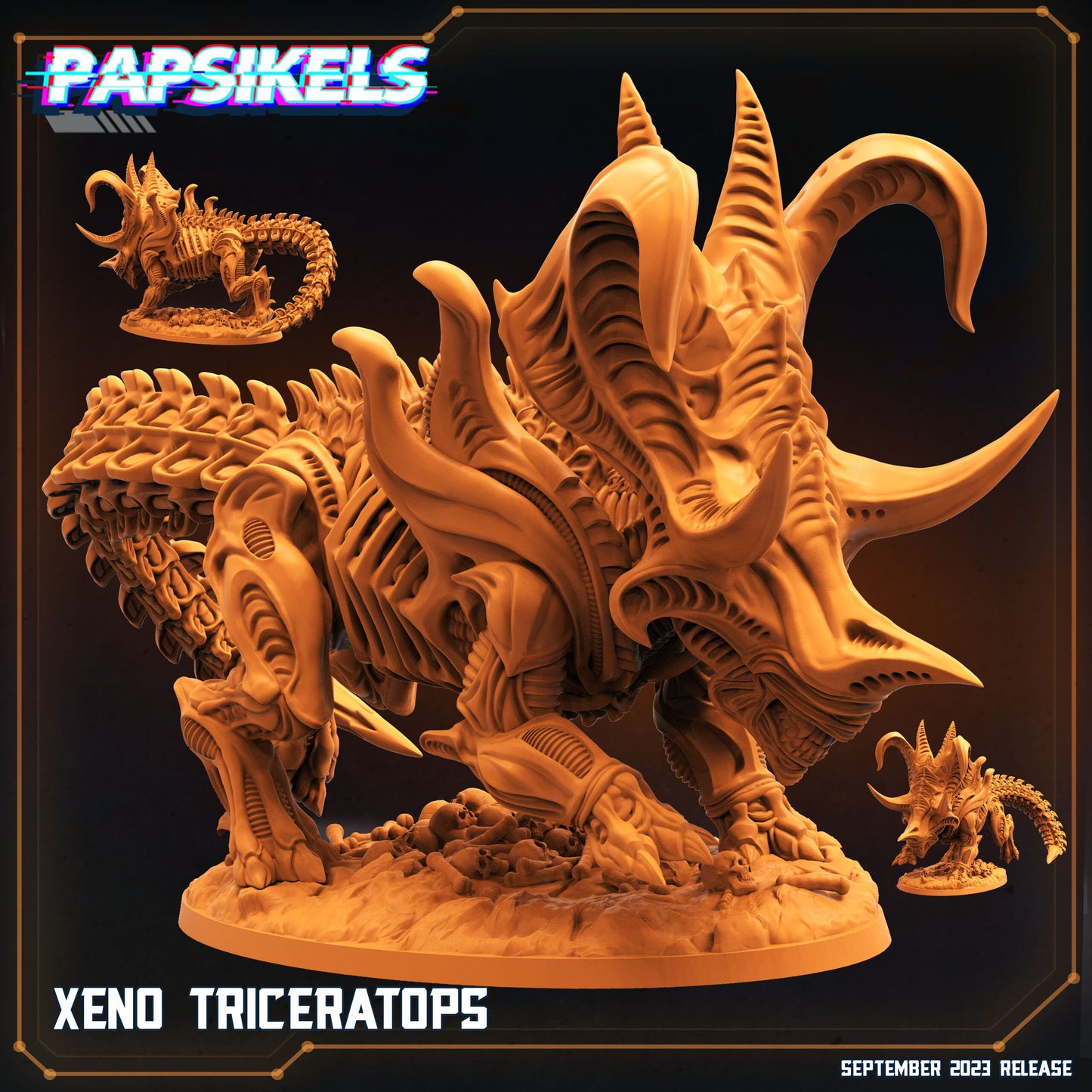 Xeno Triceratops - Standard Scale (sculpted by Papsikels)