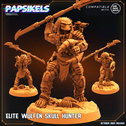 Elite Wulfen Skull Hunter - Predator Fan Art (sculpted by Papsikels)