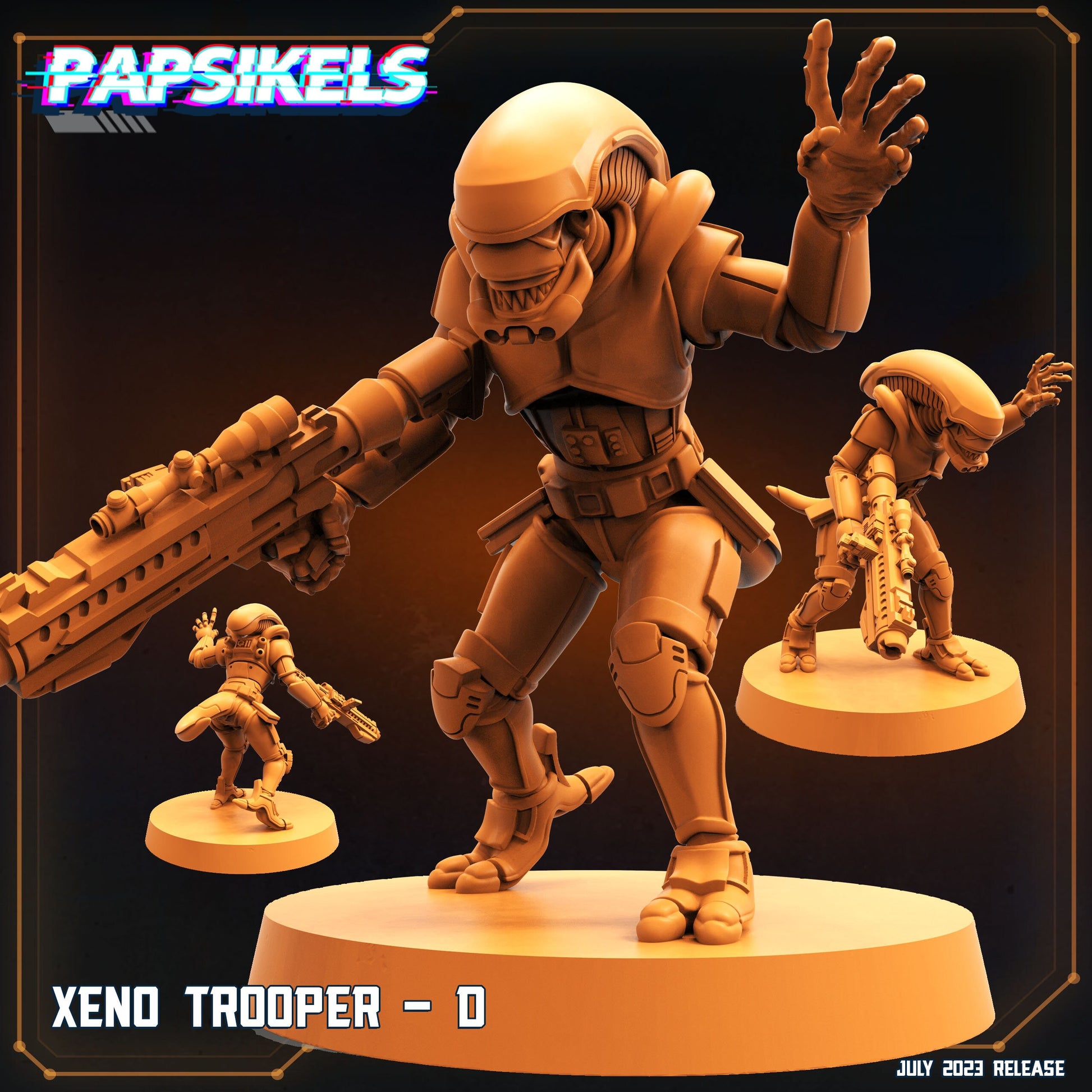 Xeno Troopers - Xenomorph Fan Art (sculpted by Papsikels)