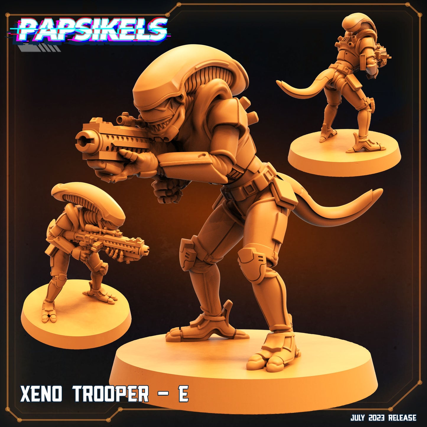 Xeno Troopers - Xenomorph Fan Art (sculpted by Papsikels)