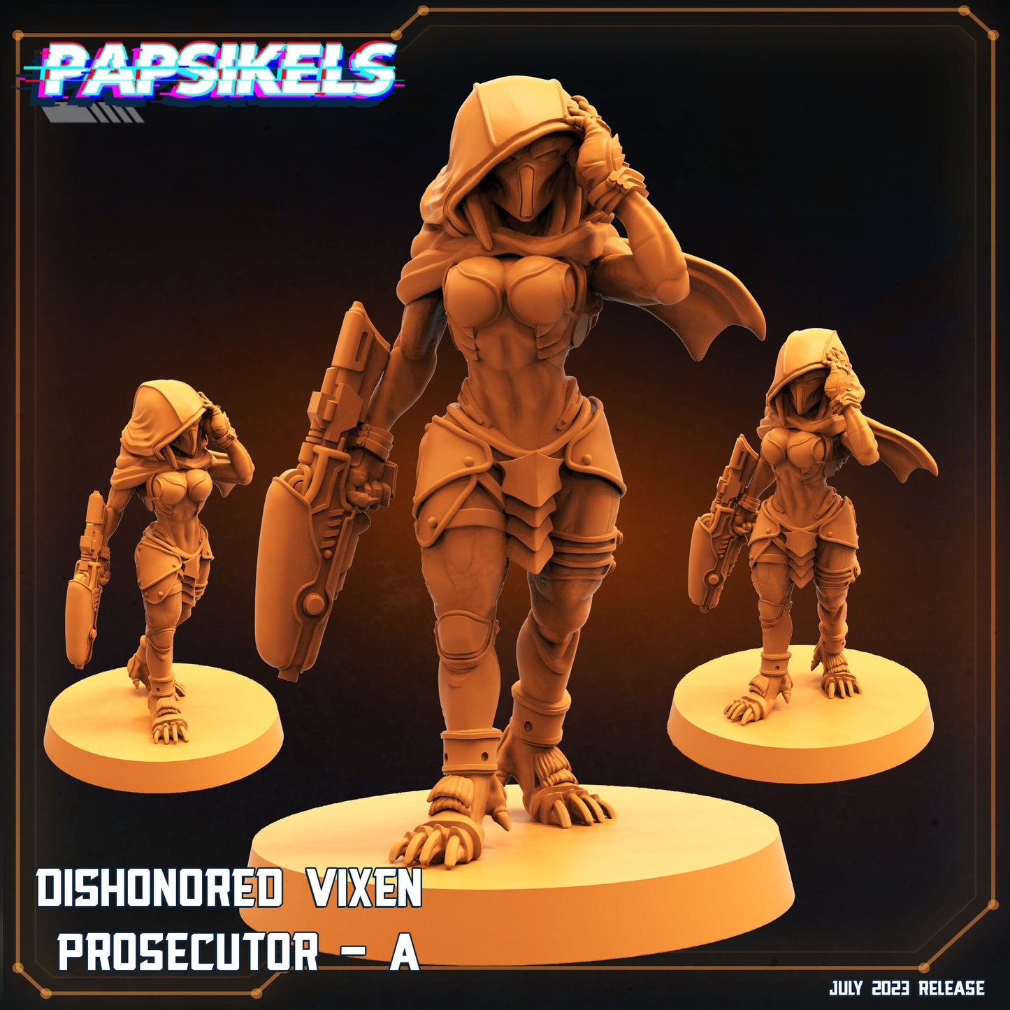 Dishonored Vixen Prosecutor A - Skull Hunter - Predator Fan Art (sculpted by Papsikels)