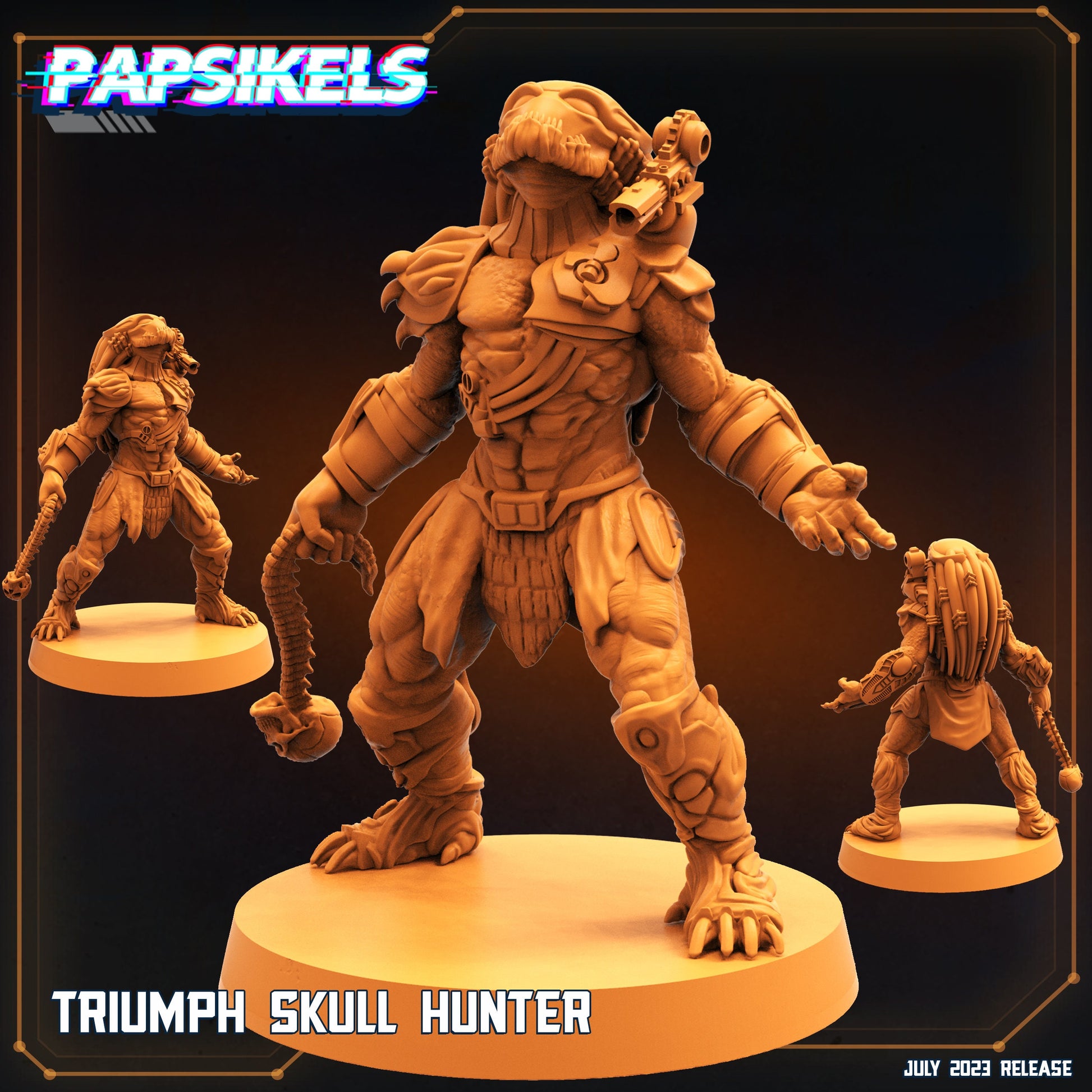 Triumph Skull Hunter - Predator Fan Art (sculpted by Papsikels)