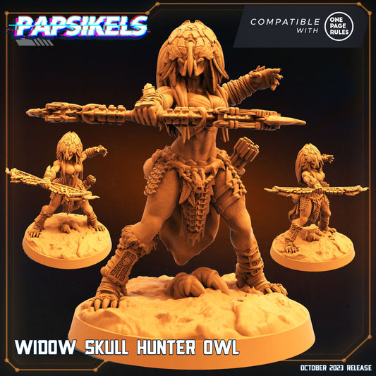 Widow Skull Hunter Owl - Predator Fan Art (sculpted by Papsikels)